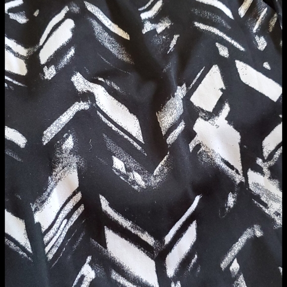 Baileyblue Black and white mini chevron print dress Small casual - Picture 4 of 7